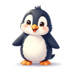 Adorable Cartoon Penguin Illustration