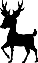 deer vector silhouette , deer vector illustration