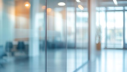 Exploring Modern Office Design: Glass Walls, Open Spaces, and Natural Light Enhance Productivity and Collaboration in a Sleek Workspace.