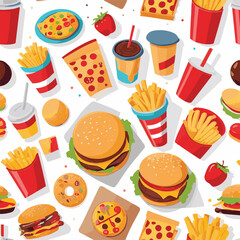 fastfood, fast, snack, meal, food, lunch, burger, dinner, background, delicious, meat, american, menu, unhealthy, restaurant, isolated, cheeseburger, junk, set, hamburger, fat, sandwich, tasty, eat, c