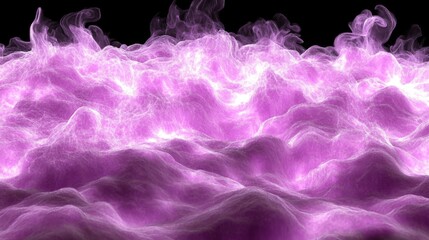 Obraz premium Abstract Purple Waves - Stunning Digital Art