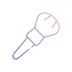 Makeup Brush vector icon stock illustration