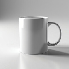 Fototapeta premium white cup isolated on white