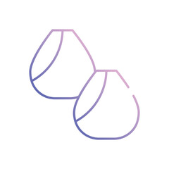 Beauty Blender vector icon stock illustration