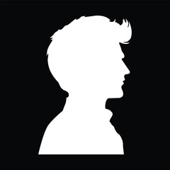 silhouette of a man with a head