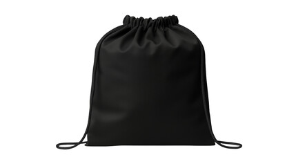  black drawstring bag, Backpack bag isolated, Drawstring Bag isolated on a Background, black drawstring bag or backpack mockup