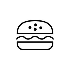 Burger icon logo design. burger sign and symbol. hamburger