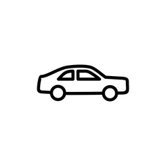 Fototapeta premium Car icon logo design. car sign and symbol. small sedan