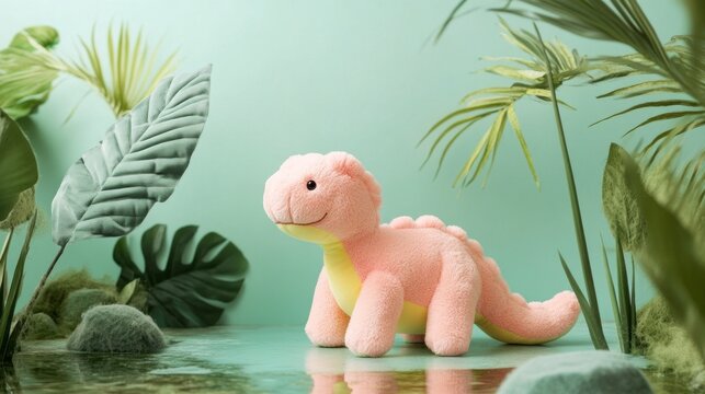 Space Pastel Pink Perspective Moschops Prehistoric
