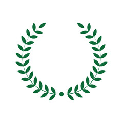 green laurel wreath