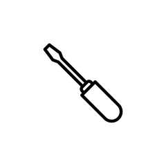 Screwdriver icon logo design. tools sign and symbol
