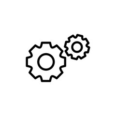Fototapeta premium Setting icon logo design. Cog sign and symbol. Gear Sign