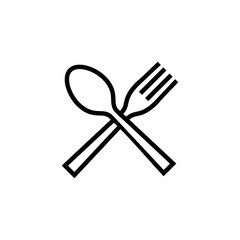 spoon and fork icon logo design. spoon, fork and knife icon vector. restaurant sign and symbol