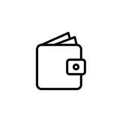Wallet icon logo design. wallet sign and symbol