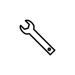 Wrench icon logo design. repair icon. tools sign and symbol