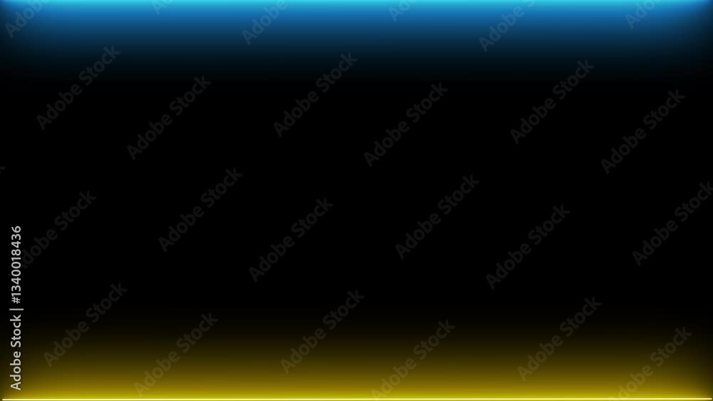 Poster abstract gradient background with blue and yellow hues blending into black for a smooth transition e