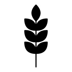 wheat black icon