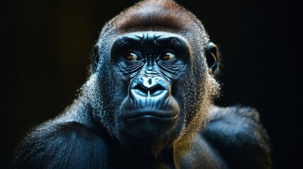 Fototapeta premium Majestic Gorilla Portrait Capture
