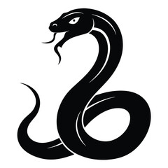 Fototapeta premium Snake Silhouette for Wildlife and Nature Themes