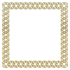 Ornate Gold Border Frame in Square Shape
