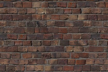 Obraz premium Photo of Old brown brick wall. Background texture for backdrops or mapping