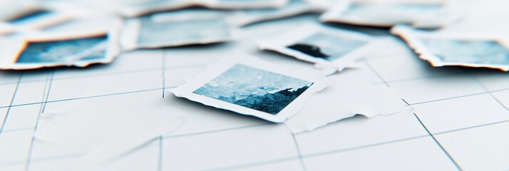 White Rectangular Objects Abstract Background