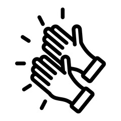 Obraz premium applause Line Icon