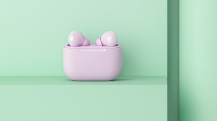 Fototapeta premium TechWorkspaces Pastel Pink View Space Text Vibe Case