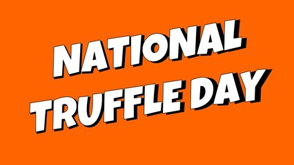 truffle day background illustration animation