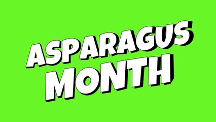 asparagus month background illustration animation