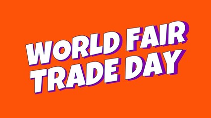 Obraz premium world fair trade day background illustration animation