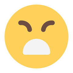 unhappy icon for illustration