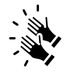 Obraz premium applause Solid icon