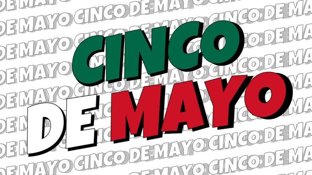 cinco de mayo or the fifth of may background illustration animation