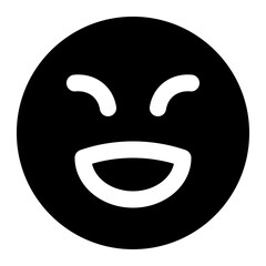 laugh icon for illustration