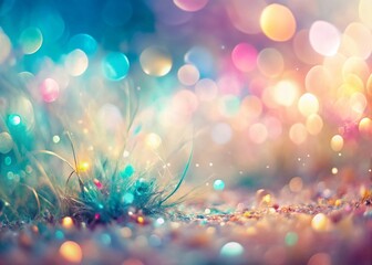 Dreamy Pastel Background: Tilt-Shift Abstract Texture for Design Projects