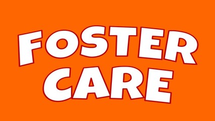 foster care month background illustration animation