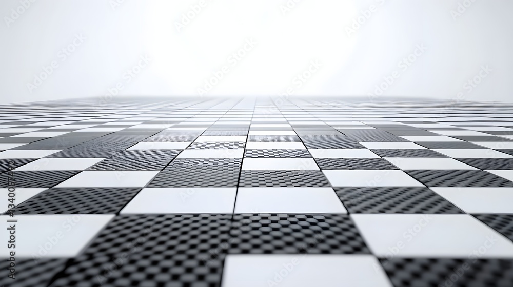 Fototapete A dynamic minimalist composition of intersecting carbon fiber patterns creating a captivating visual illusion and suggesting the future of innovative design