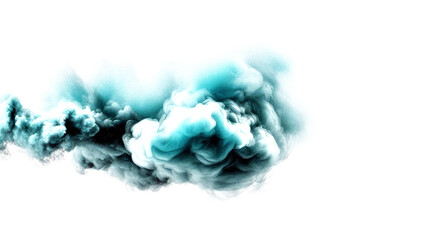 Obraz premium abstract smoke dust image green white black art / Transparent material optimized primarily for compositing on white backgrounds