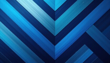 Obraz premium Dynamic Gradient Chevron Patterns: A Bold Design in Deep Indigo and Bright Cyan