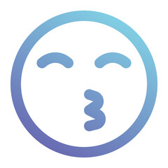 kiss icon for illustration