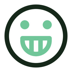 Fototapeta premium happy icon for illustration