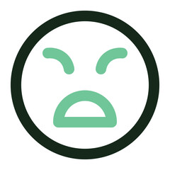 unhappy icon for illustration