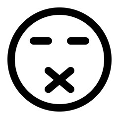 Obraz premium silent icon for illustration