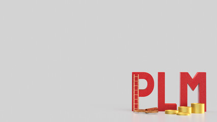 The PLM or  Product Lifecycle Management  for Business concept 3d Rendering.