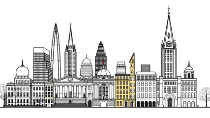 Fototapeta premium City of Brotherly Love: Philadelphia's Majestic Representations