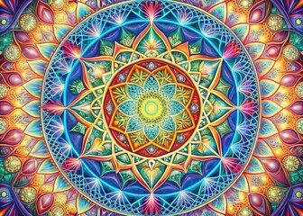 Obraz premium Mandala Patterns, Geometric Designs, Spiritual Art