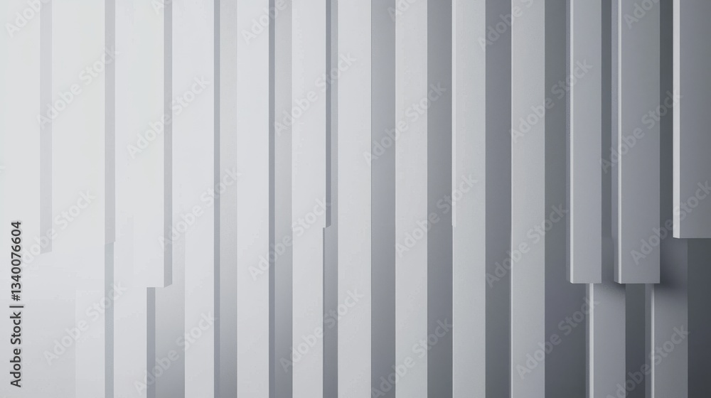Aufkleber a modern, abstract wall design featuring vertical panels in various depths, creating a dynamic textu