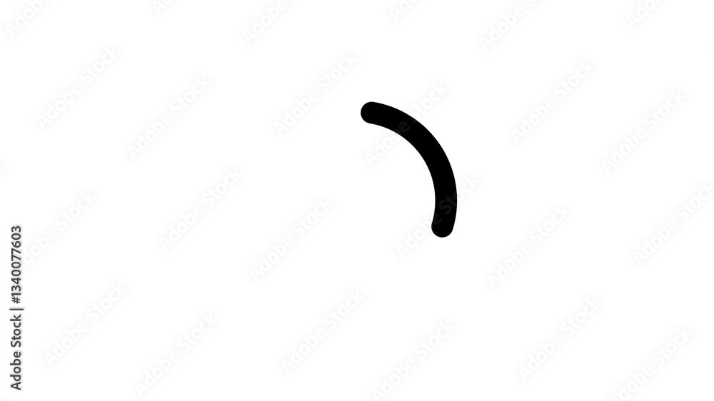 Poster loading icon symbol animation on a white background