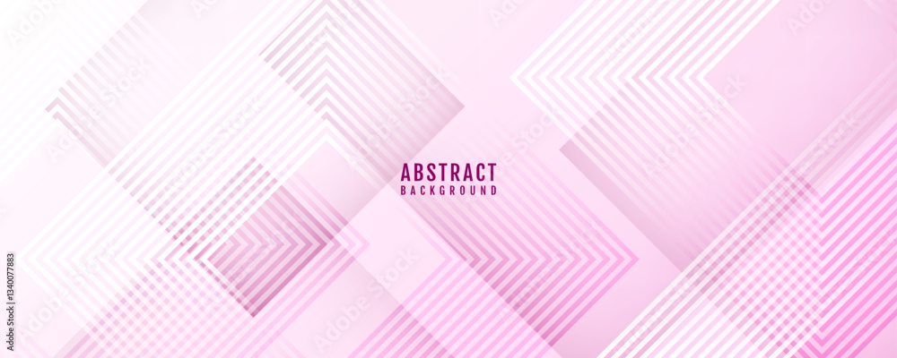 Poster pink abstract background overlap layer on bright space with rhombus effect decoration. modern banner